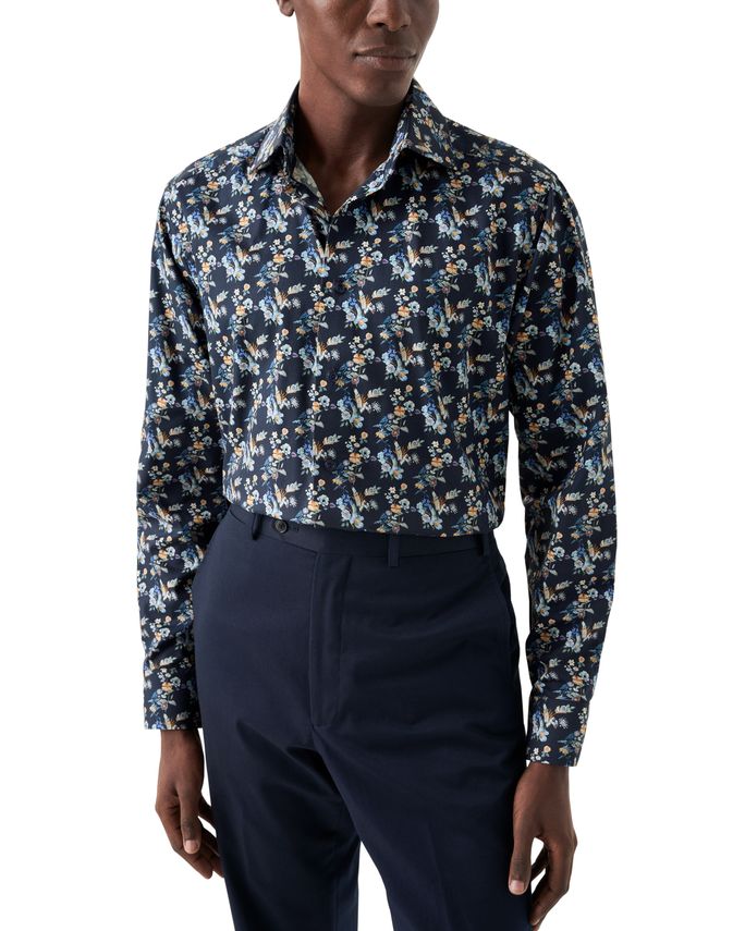 Floral Print Twill Shirt fra Eton