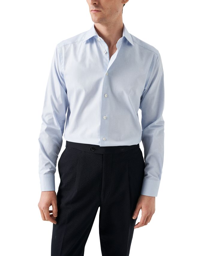 Semi Solid Signature Dobby Shirt fra Eton