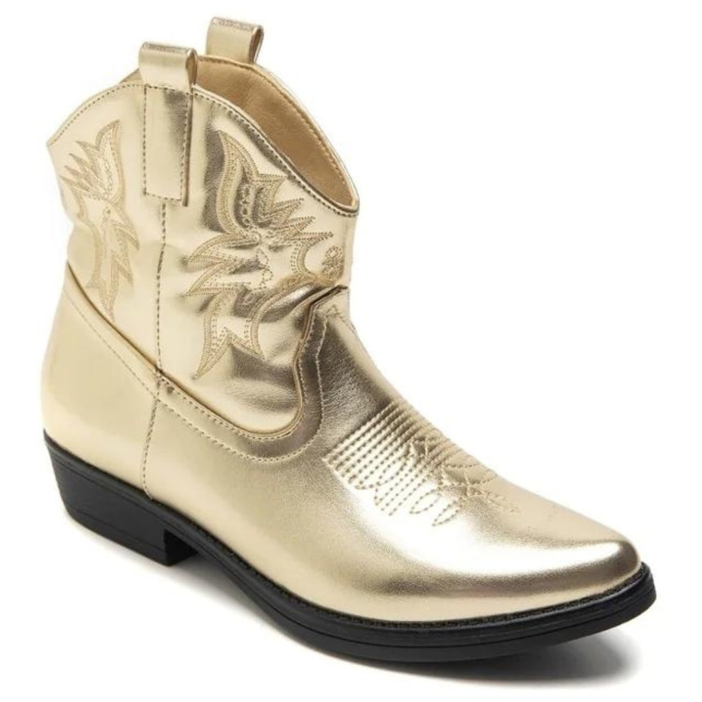 Faya Dame Cowboystøvle 9591a   Gold fra Shoes