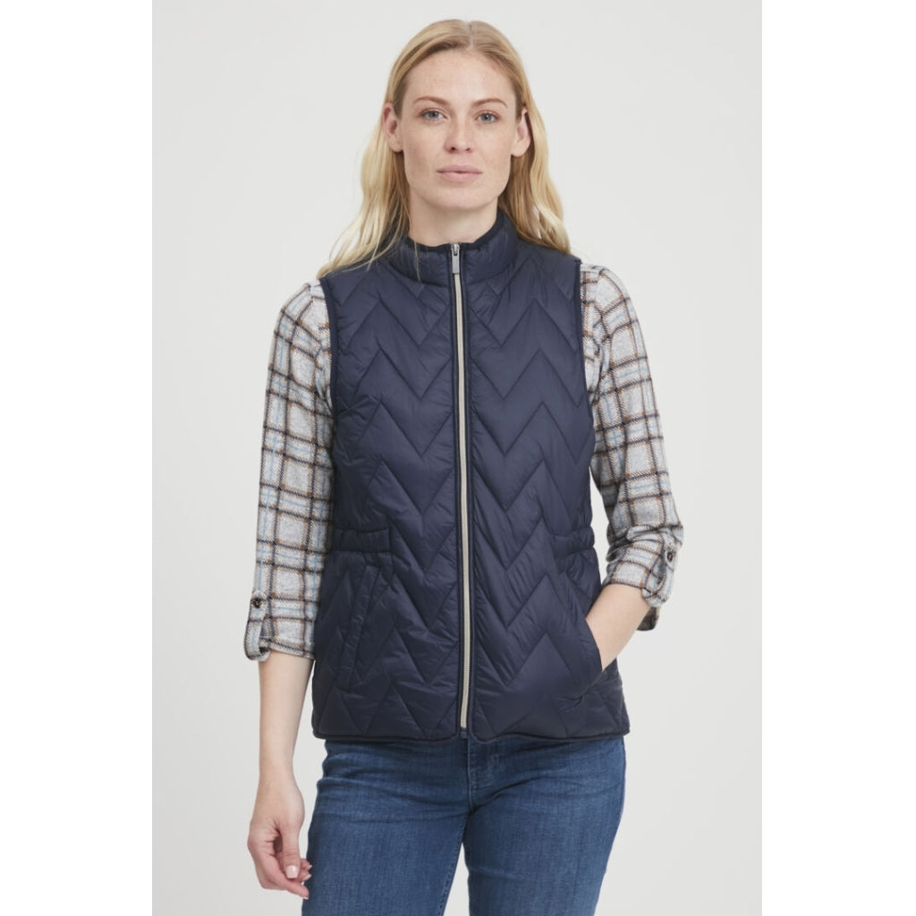Dame Vest Frbapadding 3   Dark Peacoat fra Fransa