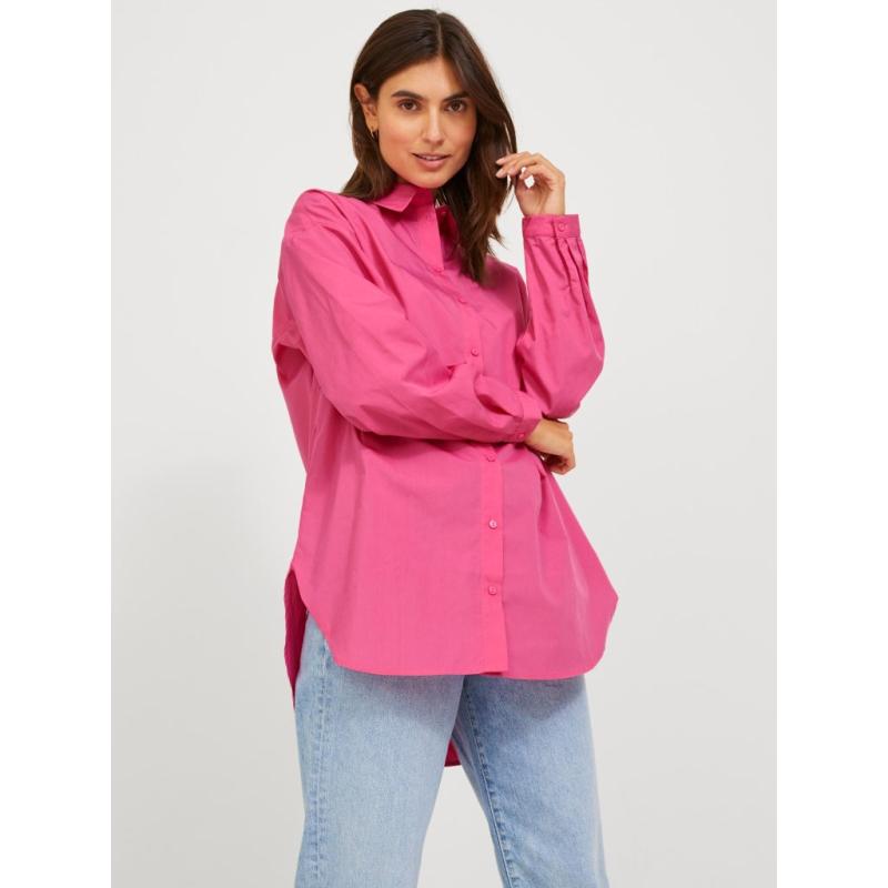 Oversize skjorte til damer fra JJXX i Carmine Rose
