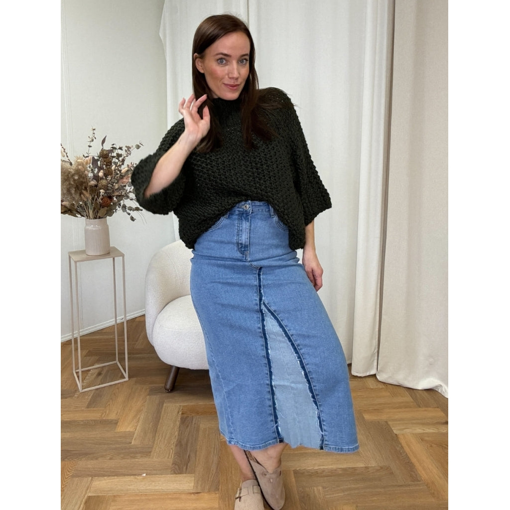 Lækker Denim Nederdel til Damer - Musthave til Klædeskabet