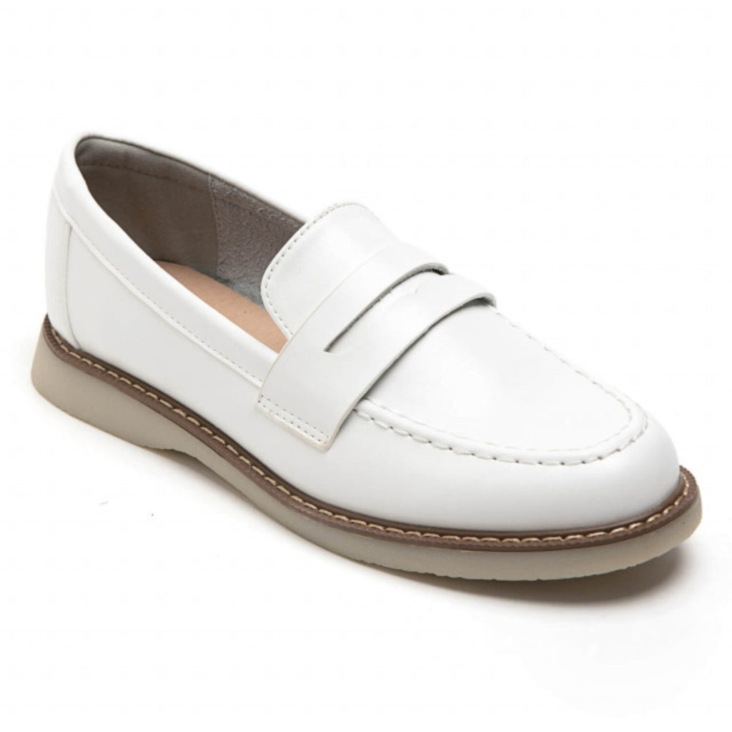 Josefine Dame Loafers 7232   White fra Shoes