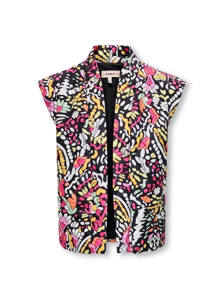 Quiltet Vest Emma Black fra Only Kids
