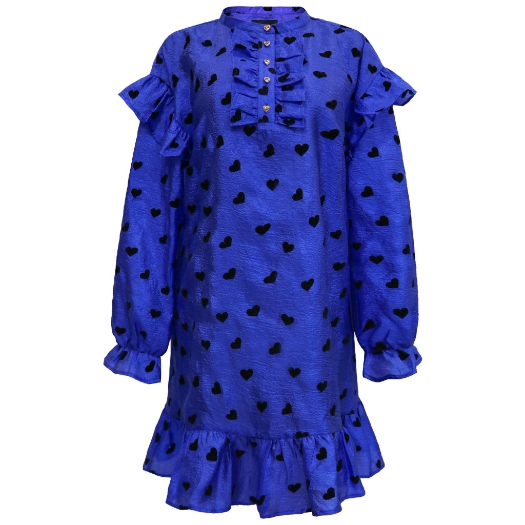 Libertã Dame Kjole Tia   Cobolt Blue Black Heart fra Liberté