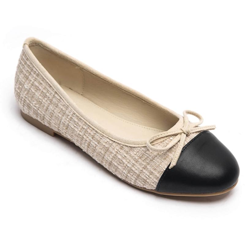 Danielle Dame Ballerina Sko 6692   Beige fra Shoes