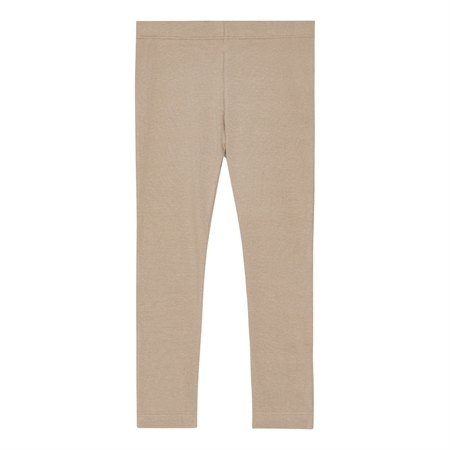 Rib Leggings Kashmir Brun fra Birkholm