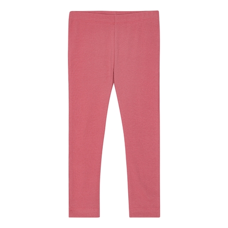 Rib Leggings Hindbær Rosa fra Birkholm