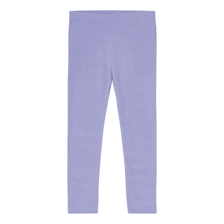 Rib Leggings i Lavendel Lilla fra Birkholm - Høj Kvalitet!