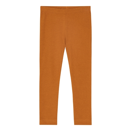 Rib Leggings Brændt Brun fra Birkholm