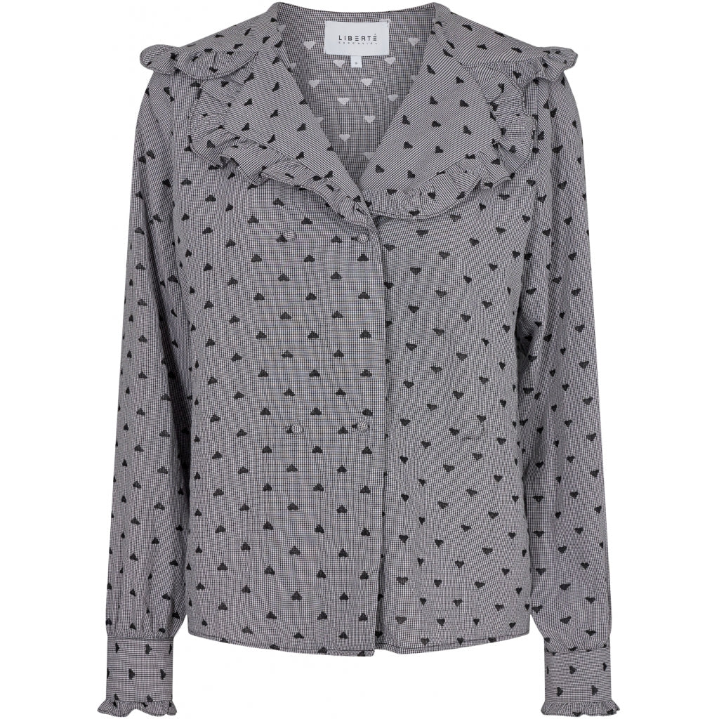 Dame Bluse Dorit   Black fra Liberté