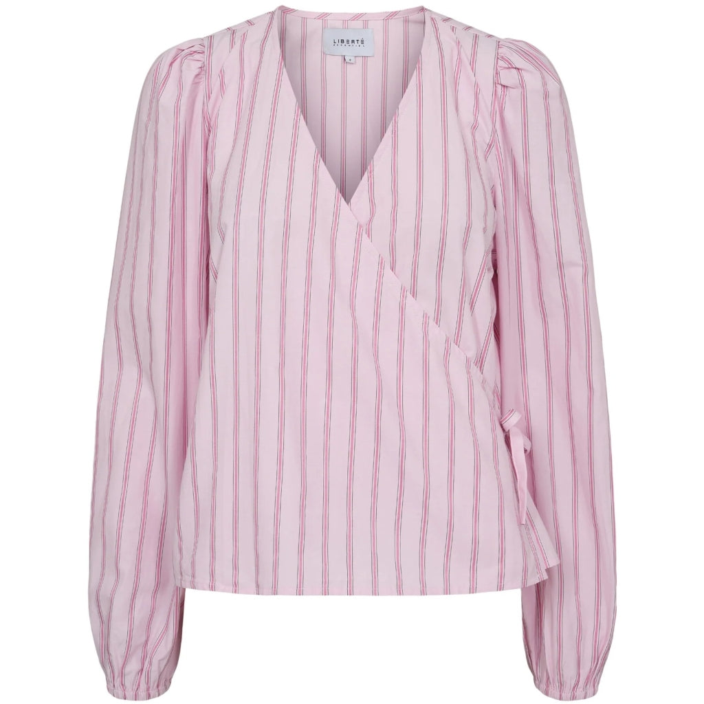 Dame Bluse Pianna 21707   Pink Stripe fra Liberté