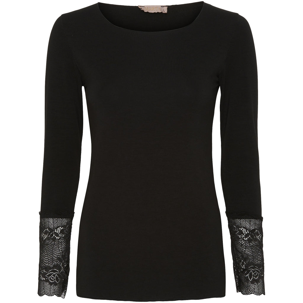 Dame Bluse 11297   Black fra Marta Du Chateau
