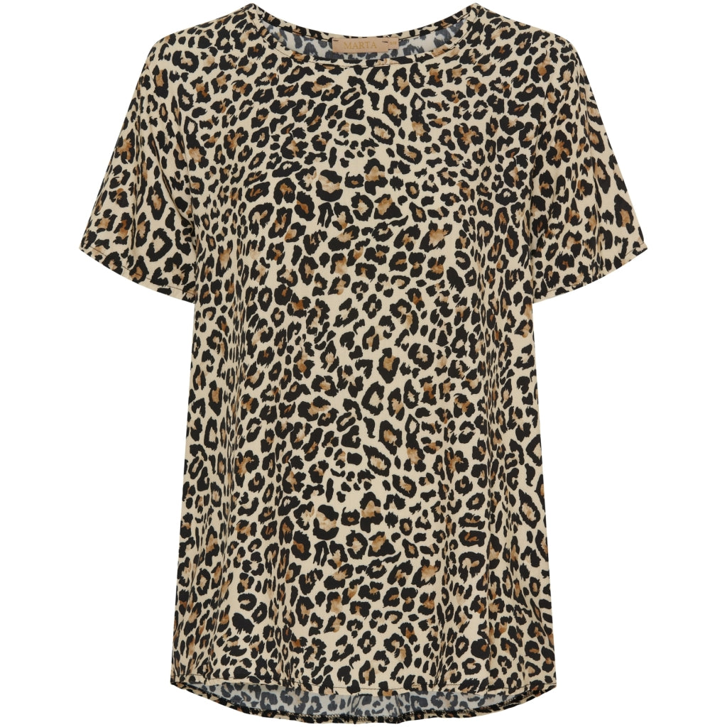 Dame Bluse Mdcjill Beige Leo fra Marta Du Chateau