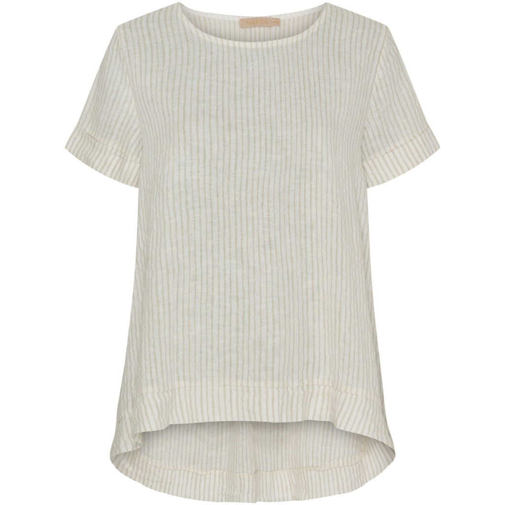 Dame Bluse Mdcnatalie   Panna Beige 1752 Stripe fra Marta Du Chateau