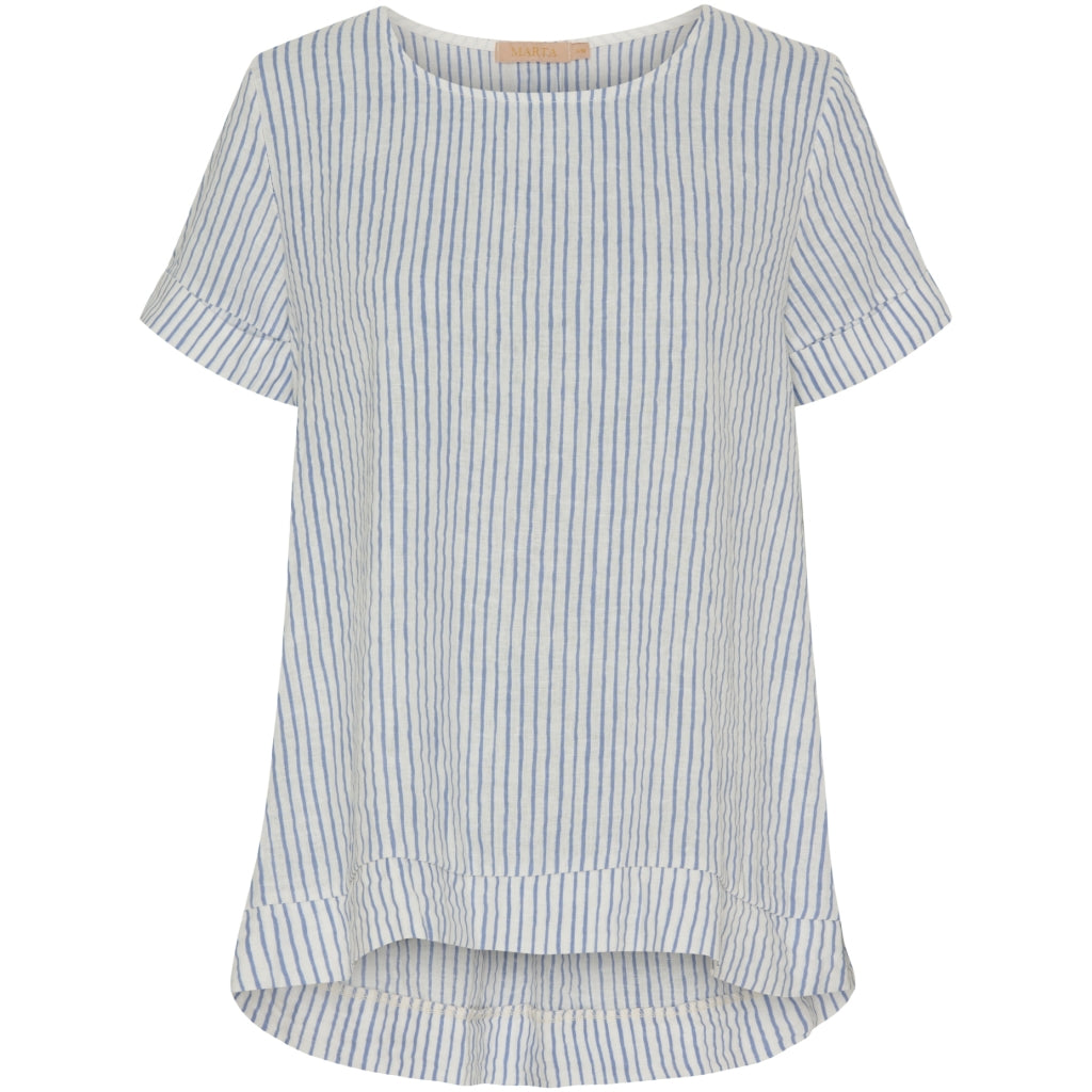 Dame Bluse Mdcnatalie   Panna Jeans 1395 Stripe fra Marta Du Chateau