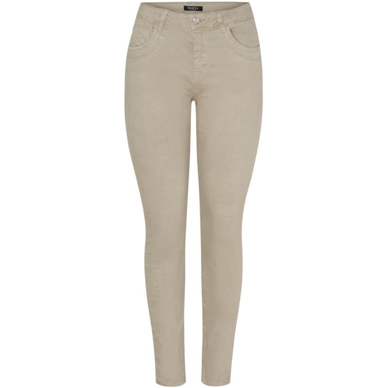Smarte damejeans Emma 2573 i beige fra Marta Du Chateau
