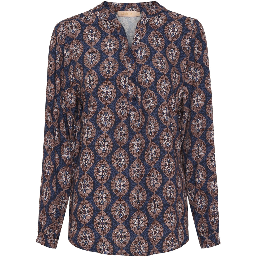 Dame Skjorte   8128   Blue10 fra Marta Du Chateau
