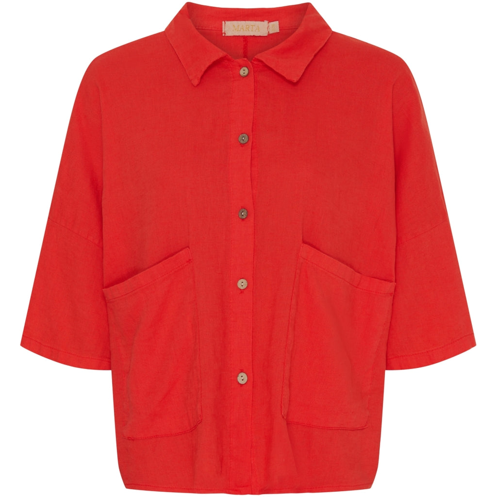 Dame Skjorte Mdcminna   Red fra Marta Du Chateau
