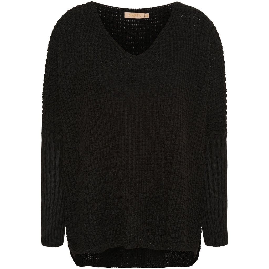 Dame Strik Mdcmille 18236   Black fra Marta Du Chateau