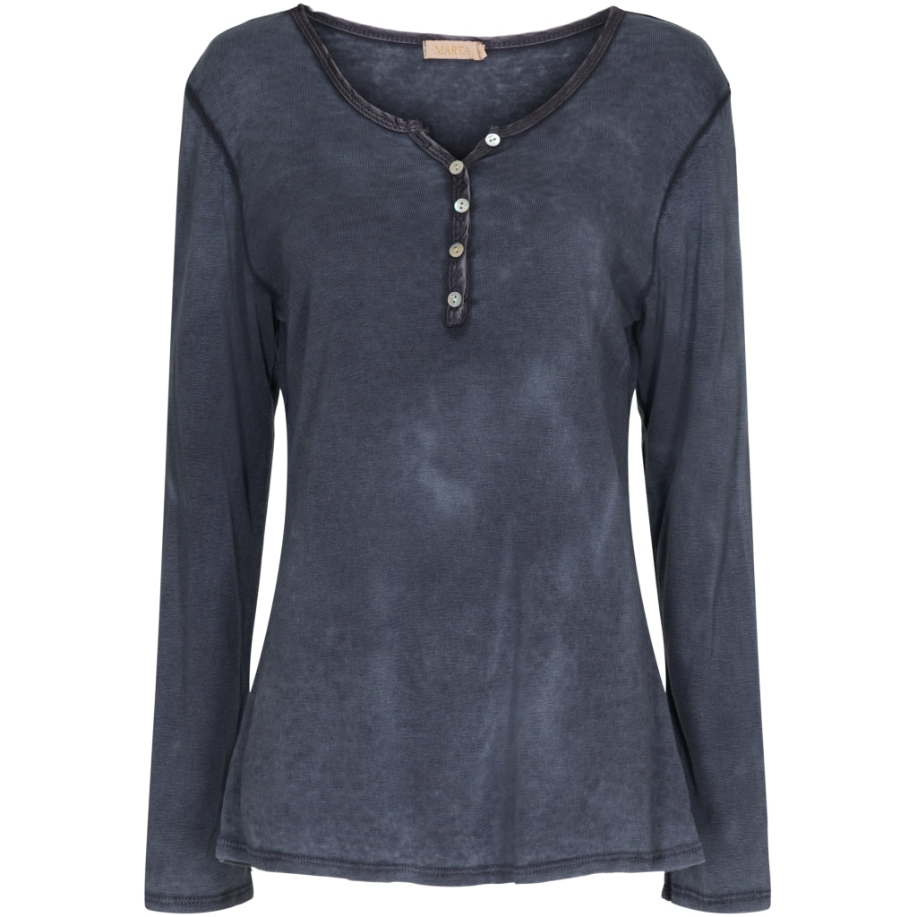 Dame T Shirt 9005   Navy fra Marta Du Chateau