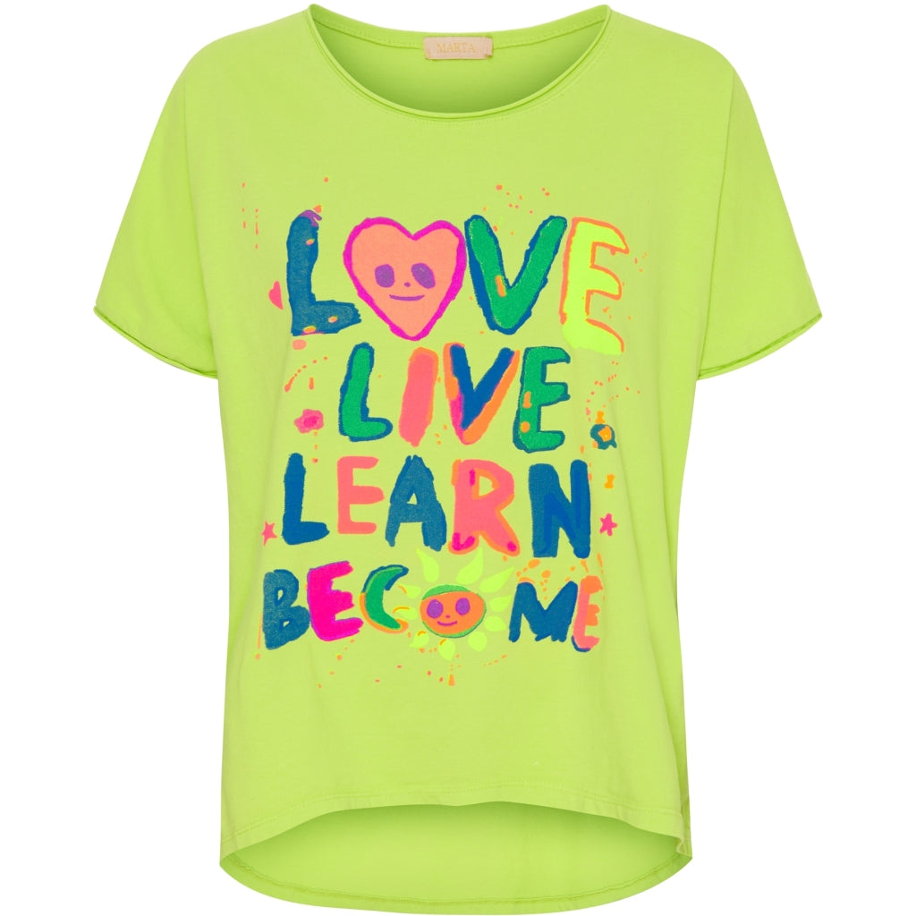 T Shirt 80725b Apple Green fra Marta Du Chateau