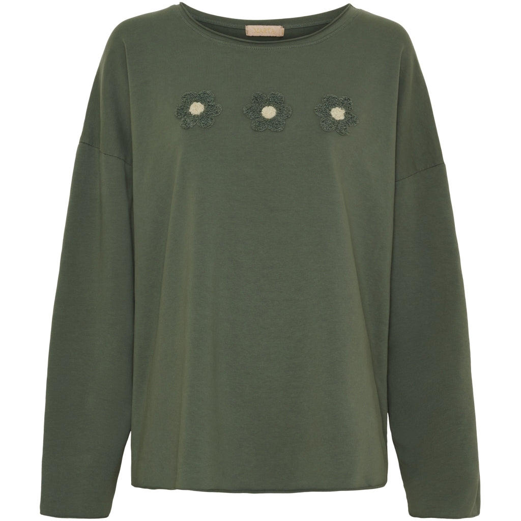 Dame Sweatshirt Mdclucette A0268   Military fra Marta Du Chateau