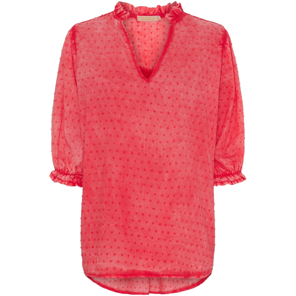 Dame Bluse 1471   Rosso4539 fra Marta Du Chateau