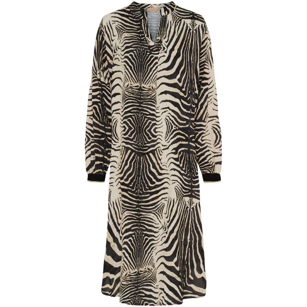 Dame Kjole Mdcvalerie 32157   Nero Zebra fra Marta Du Chateau