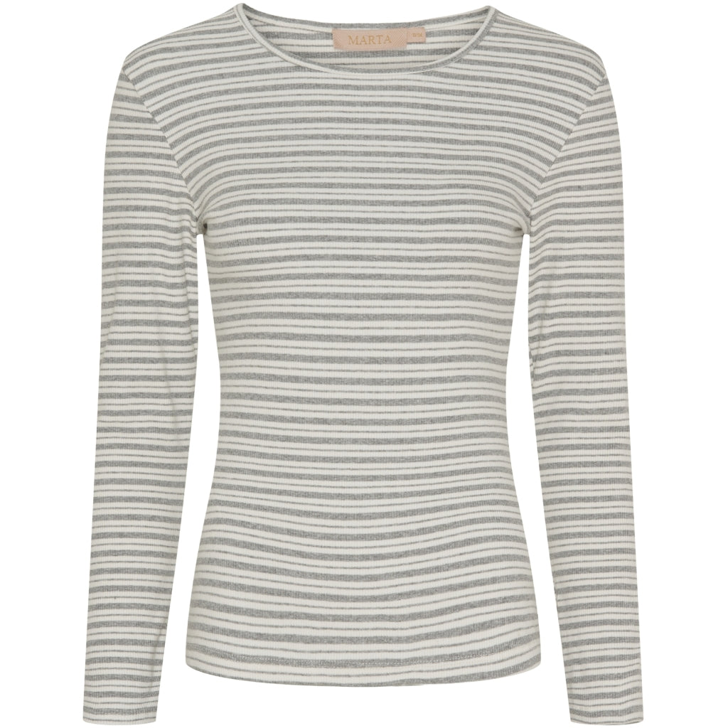 Dame Tee Mdcchristel 6452 Melange10 Cream fra Marta Du Chateau