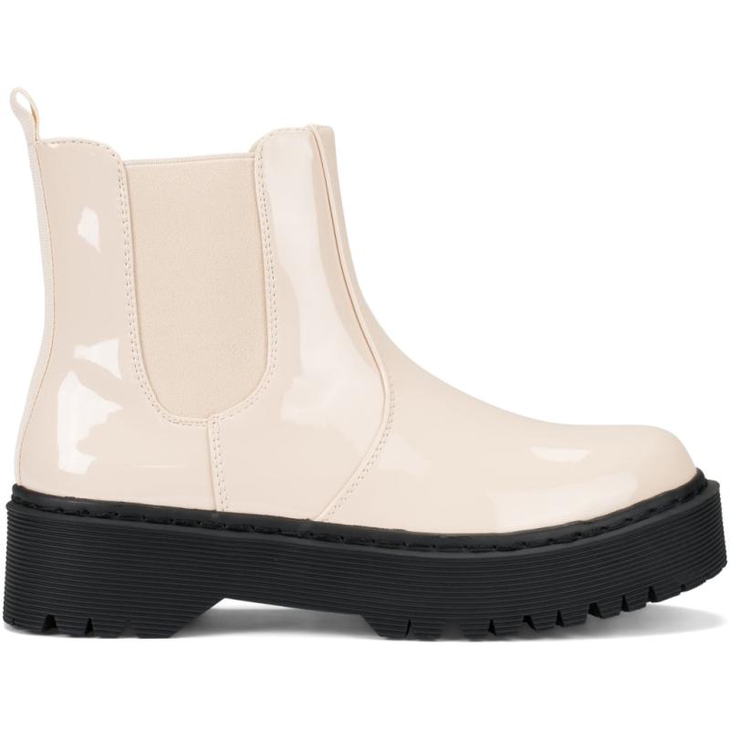Melanie Dame Støvler 68282   Beigepat fra Shoes
