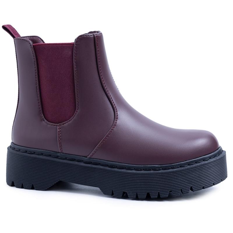 Melanie Dame Støvler 68282   Wine fra Shoes