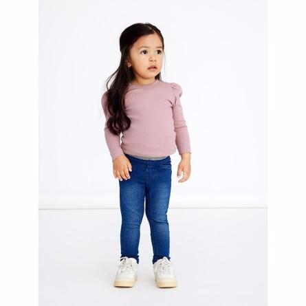 Glimmer Denim Leggings Torinas Blue fra Name It