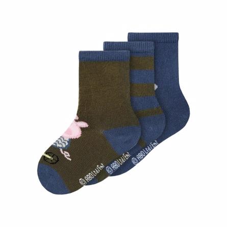 3 Pak Gurli Gris Strømper Arn Vintage Indigo fra Name It