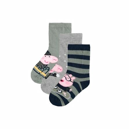 3 Pak Gurli Gris Strømper Osvald Dark fra Name It