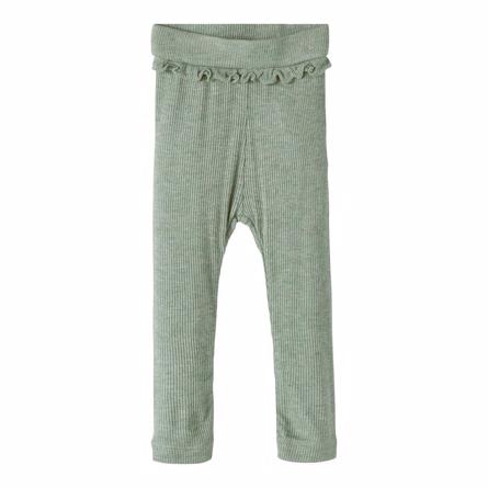 Glimmer Flæse Leggings til Piger - Agave Green fra Name It