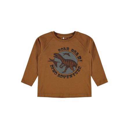 Sej Dino Bluse i Økologisk Bomuld fra Name It