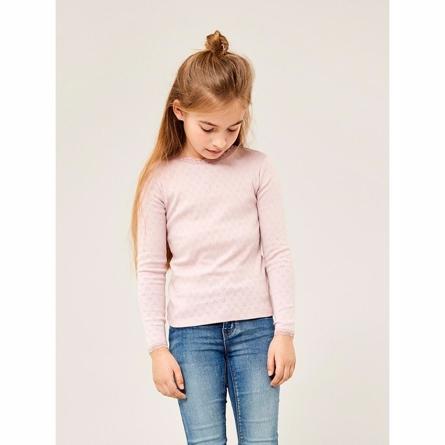 Hulmønster Bluse Flitte Burnised Lilac fra Name It