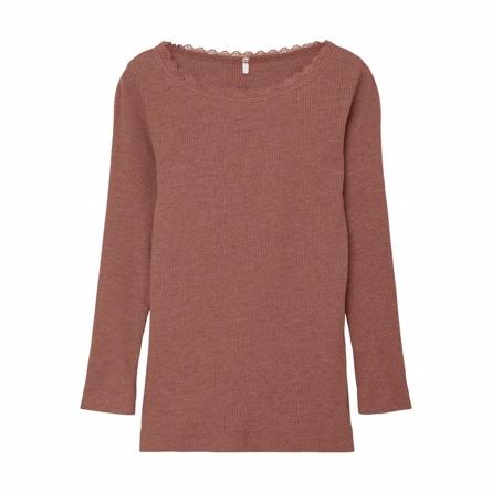 Sød Modal Blonde Bluse i Kab Cognac fra Name It