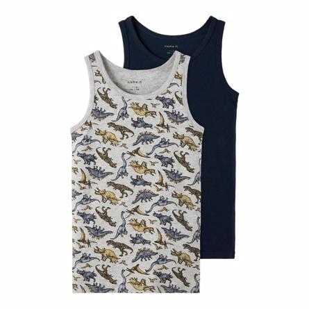 2 Pak Dino Tanktops fra Name It - Smart Undertøj til Drenge