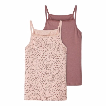 2 Pak Strop Toppe Rose Taupe fra Name It