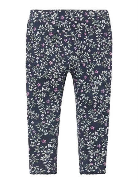 Blomstrede leggings Rinna i mørk safir fra Name It