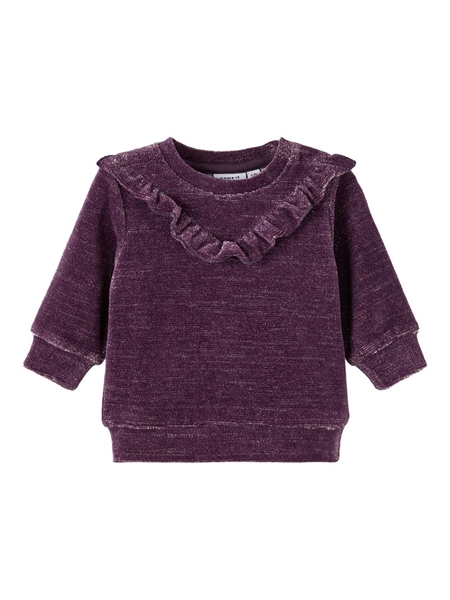 Glimmer Velour Bluse Romane Hortensia fra Name It