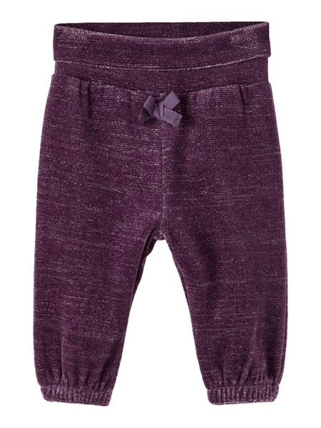 Glimmer Velour Bukser Romane Hortensia fra Name It
