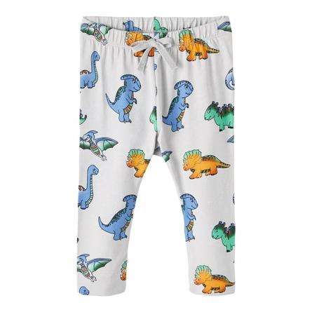 Dino Bukser Nick Pearl Blue med sjovt print fra Name It