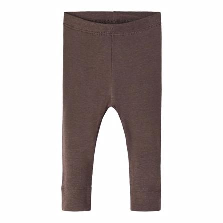 Søde Kajsa Seal Brown Leggings fra Name It til piger