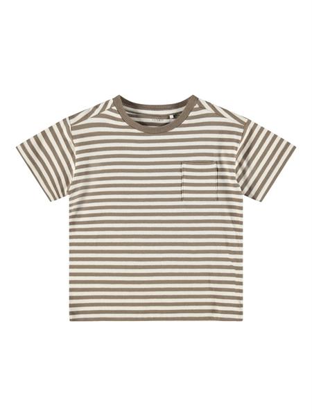 Tee Louis Stone Gray - Stribet T-shirt til drenge