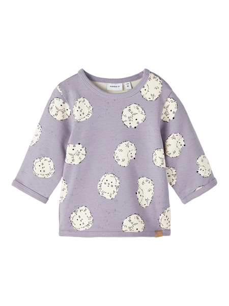 Baby Sweatshirt Kianne Lavender Gray fra Name It