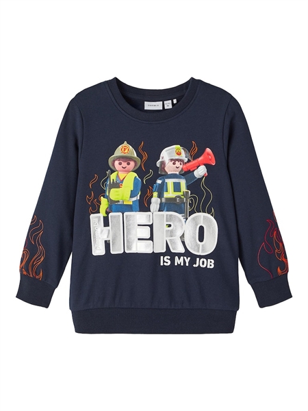 Playmobil Sweatshirt Joshi Dark Sapphire fra Name It