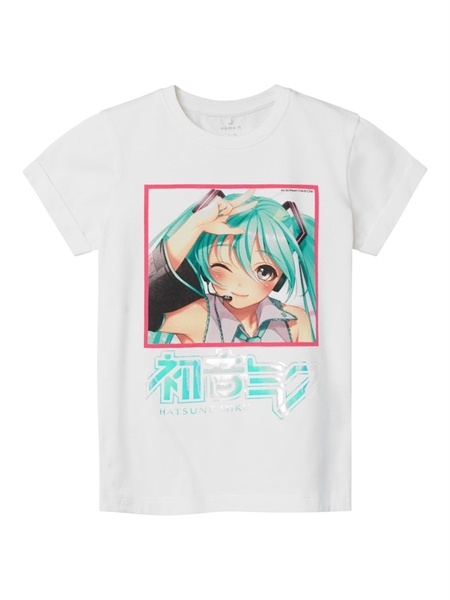 Hatsunemiku T-shirt Jolina i Hvid fra Name It